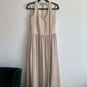 White by Vera Wang Bridesmaid Halter Gown